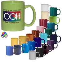 4-Color process stoneware mug with c-shaped handle, holds 11 ounces.... from...