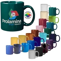 11oz C-Handle Stoneware Mug, spot color