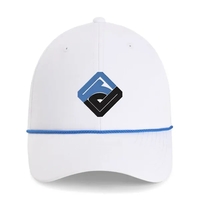 Imperial 7054 6-Panel Wingman performance rope cap with leatherette patch...