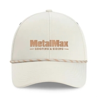 Imperial 6054 6-Panel Habanero performance rope cap with leatherette patch...