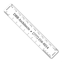 6 inch .020 flexible PVC ruler with architect or engineer scales.... from ASI...
