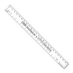 12" Flexible PVC Ruler with Architect or Engineer Scales