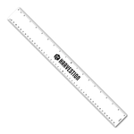 18" Flexible PVC Ruler with Center Finding Scales