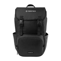 Top loading backpack with padded laptop sleeve and reflective front strip.......