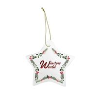 Star Ceramic Holiday Ornament