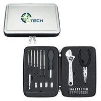 Tool set with carrying case includes a wrench, screwdrivers and more.... from...