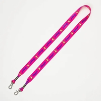 3/4" Dual Attachment Soft & Smooth Sublimation Lanyard