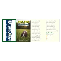 Pro Football Schedule Pocket Pamphlet