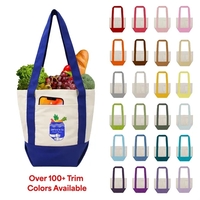 13"W x 11.5"H x 6"G 10 oz. cotton canvas boat tote... from ASI 37980 Bagworld