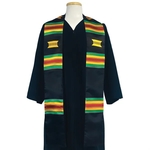 Kente Graduation Stole Black