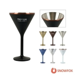 Snowfox® 8 oz. Double Wall Steel Stemmed Martini Glass