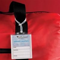 Lenticular luggage tag with a silicone strap and slide lens that... from ASI...