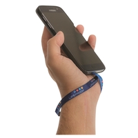 Satin petite phone loop wrist strap with full color imprint.... from ASI...
