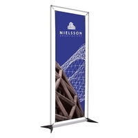 3' FrameWorx display with one-sided Titan no-curl opaque fabric.... from ASI...