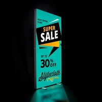 3' x 6.5' double sided floor display with built in LED... from ASI 87188...