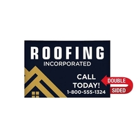 36" x 24" corrugated plastic sign with full color graphics on... from ASI...