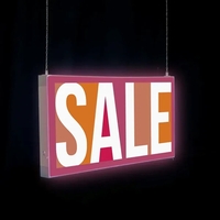 This light-up display is a marketing powerhouse that hangs from the... from...