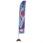 17' Streamline Blade Sail Sign Flag, 1-Sided, Scissor Base