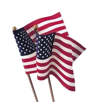 4" x 6" miniature USA stick flag made of fray-resistant material.... from ASI...