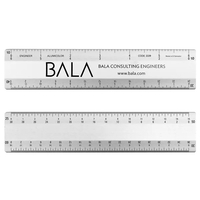 6" 4-Bevel Double-Calibration Engineer Scale