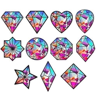 Holographic Rainbow Window Stickers - GEMS Series