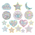 Holographic Rainbow Window Stickers - Feel Good Pack