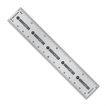 6" Metalphoto® Aluminum Ruler with Center Finding Scales