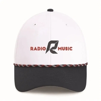 Imperial 7054T 6-Panel Wingman Two-Tone Performance Rope Cap with leatherette...