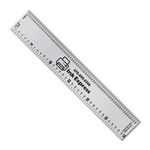 6" Aluminum Ruler with Printing and Publishing Scales