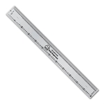 12" Aluminum Ruler with Printing and Publishing Scales