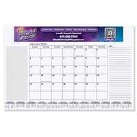 Small Calendar Desk Pad - Full Color Imprint