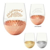 18 oz. stemless wine glass with metallic color options... from ASI 61125 Hit...