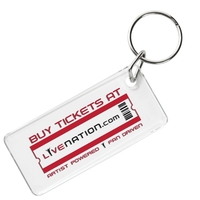 Key chain with ticket shaped key tag.... from ASI 62190 Illini