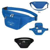 600 denier polyester fanny pack with an adjustable waist strap, zippered......