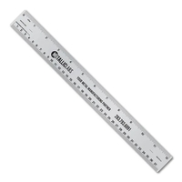 .025 12" aluminum ruler with tinner circumference scales. Printed one...