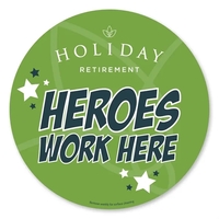 5.5" circle shaped magnetic car sign with four color imprinting.... from ASI...