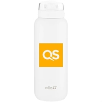 32 oz stainless steel water bottle with threaded lid and straw.... from ASI...