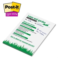 4" x 6" custom printed notepad with 25 self-adhesive sheets.... from ASI...