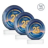 Gibralter Vividprint™ Award on Alberton Base - White