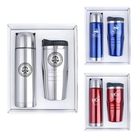 Stainless Steel Thermos & Tumbler Gift Set