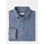 Peter Millar Tamworth Chambray Cotton-Stretch Sport Shirt