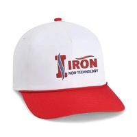 Imperial 5054UT 5-Panel The Harrison Two-Tone Rope Cap with leatherette...