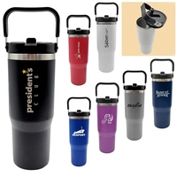 30oz insulated tumbler with a lid and straw... from ASI 37455 Atteff...