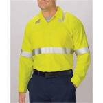 Bulwark Men's Tall High Visibility Long Sleeve Work Shirt