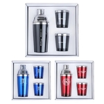 Cocktail Shaker and Tumblers Gift Set