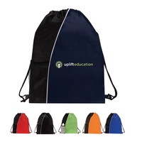 Sport Mesh Pocket Drawstring Backpack