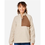 North End Women's Aura Sweater Fleece Quarter-Zip Pullover
