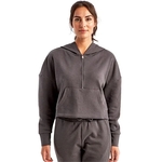 TriDri Women's Alice Half-Zip Hooded Sweatshirt