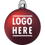 1/4" Recycled Wood Ornaments-Bulb 1 - Red