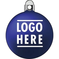 1/4" Recycled Wood Ornaments-Bulb 1 - Blue